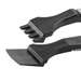 ESD Plastic Tip Tweezers, Style 4WF, Carbon PEEK Tips A4WFCP, Wafer, 5.1"